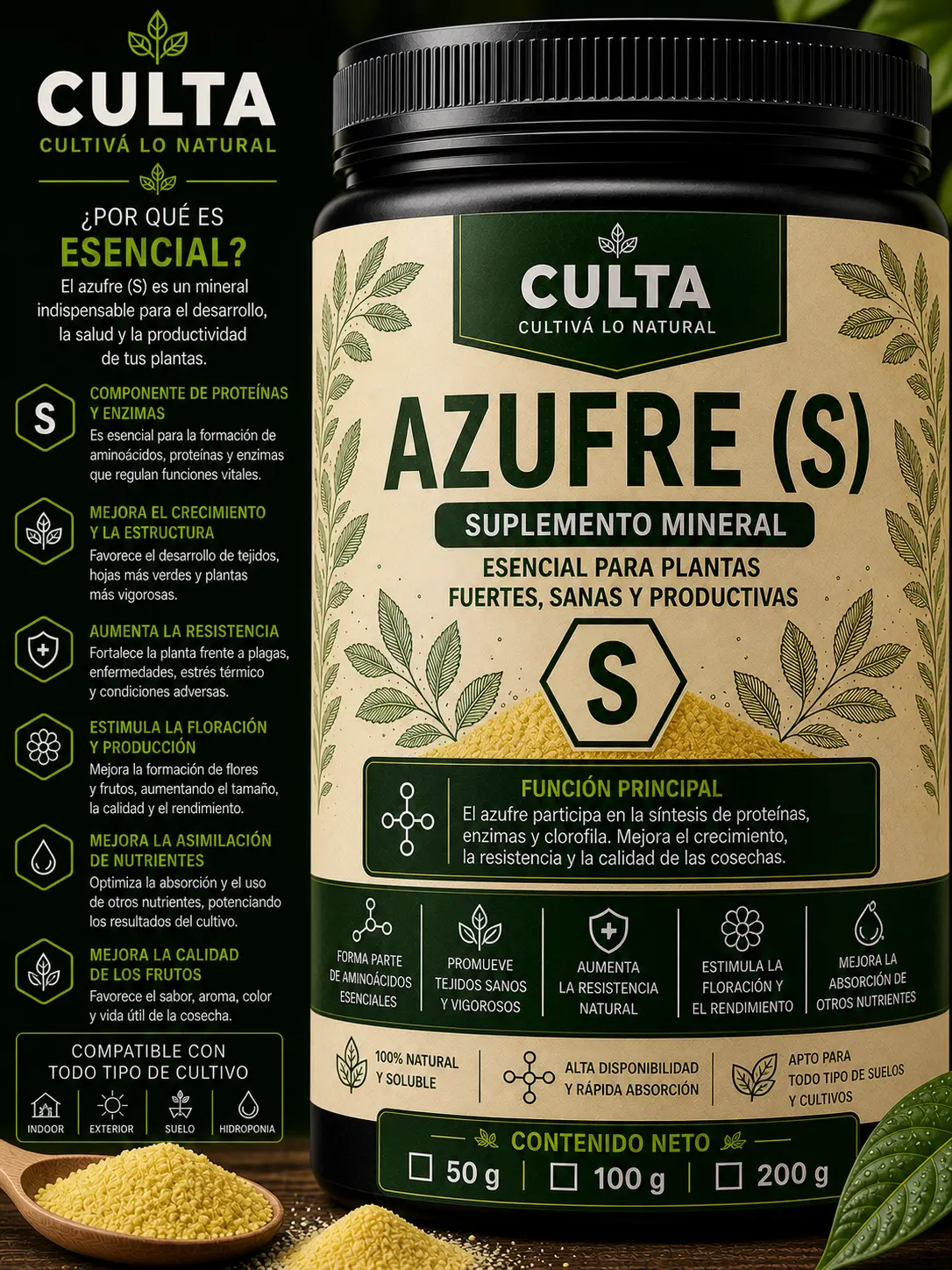 Azufre (S) CULTA